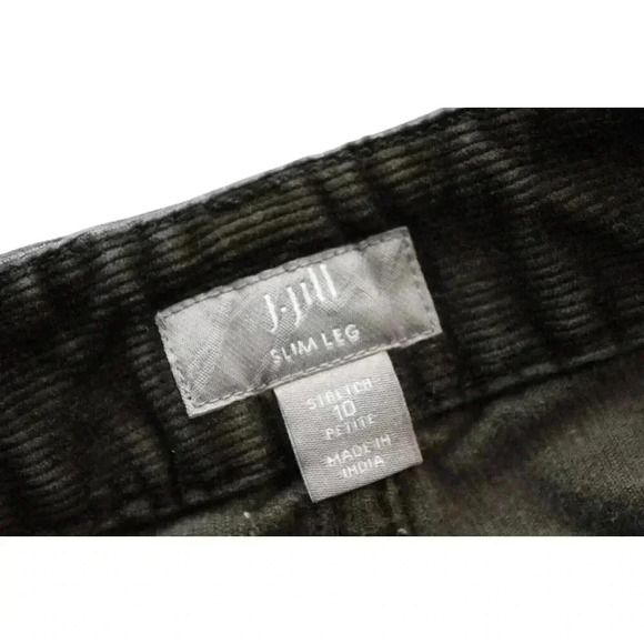 J. Jill Dark Green Corduroy Straight Leg Pants - Picture 11 of 14